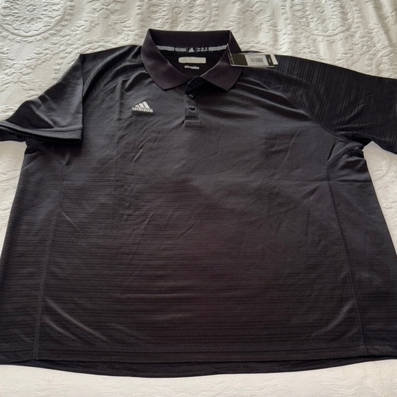 BNWT Adidas Climalite Men's Charcoal Polo Shirt - Picture 1 of 11